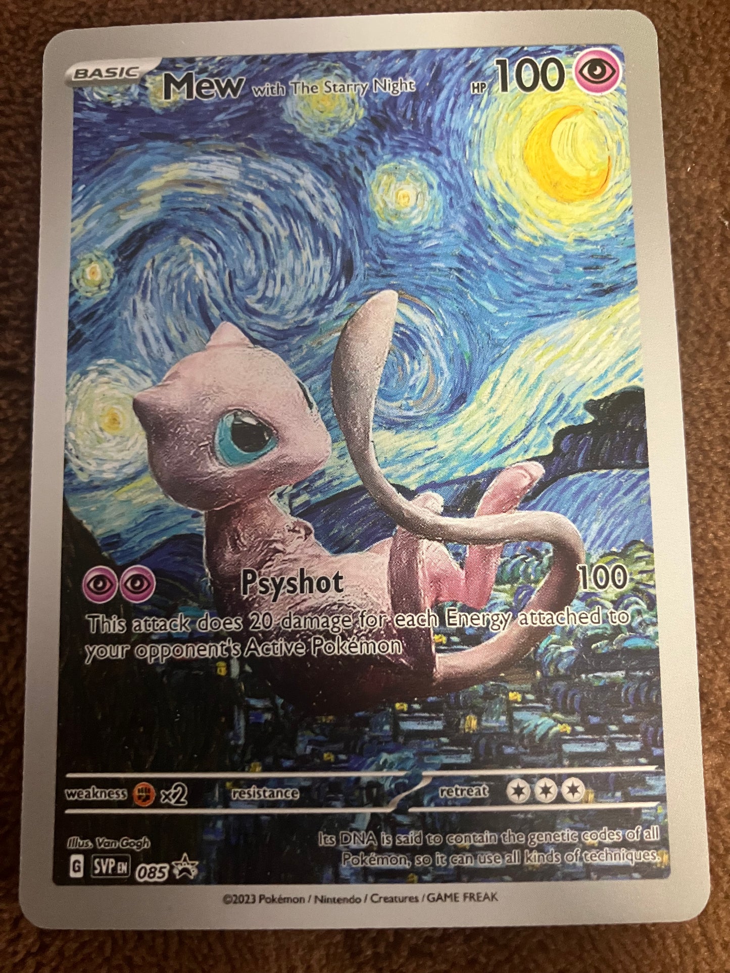 Gogh Pikachu Pokemon card