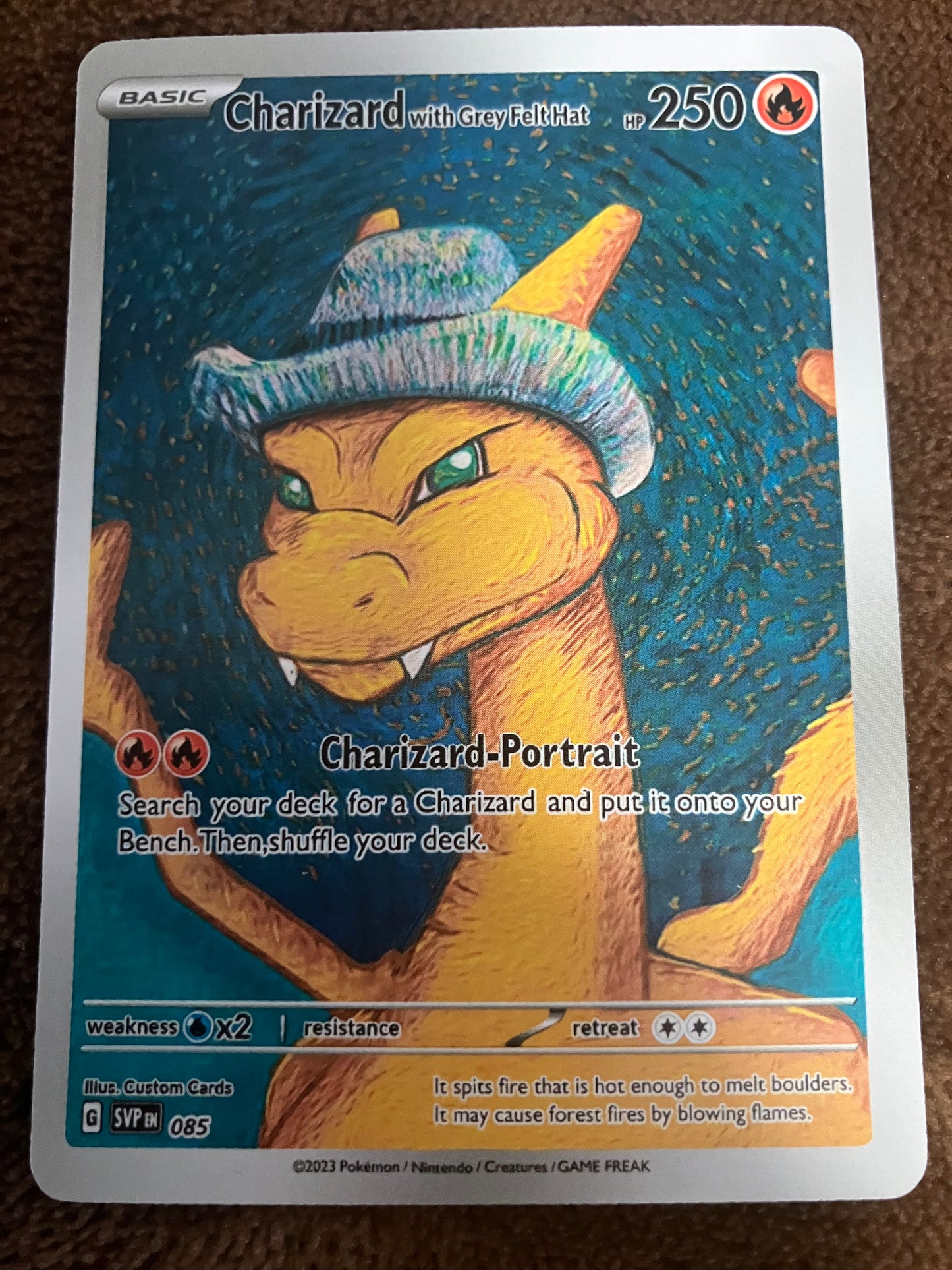 Gogh Pikachu Pokemon card