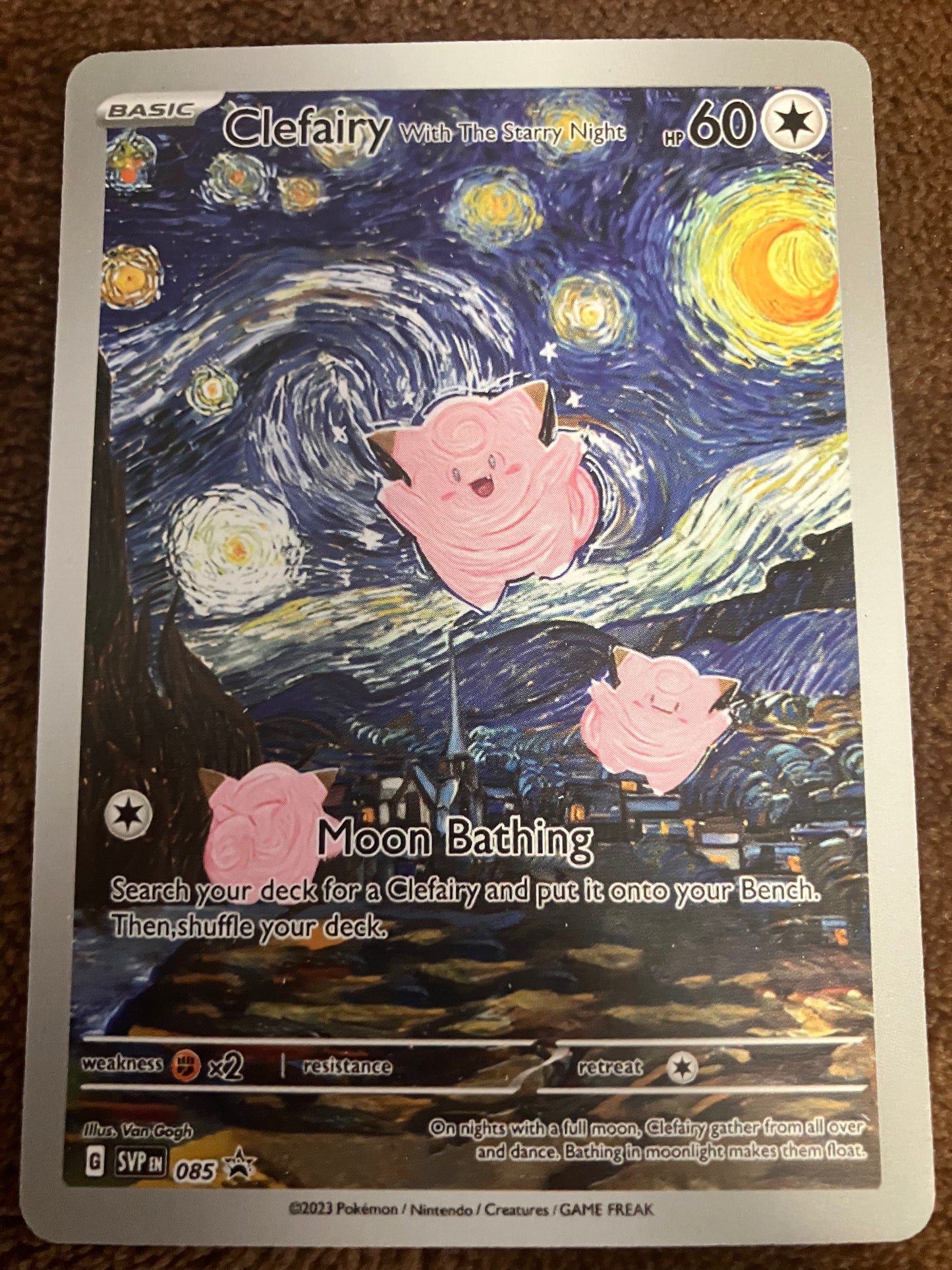 Gogh Pikachu Pokemon card