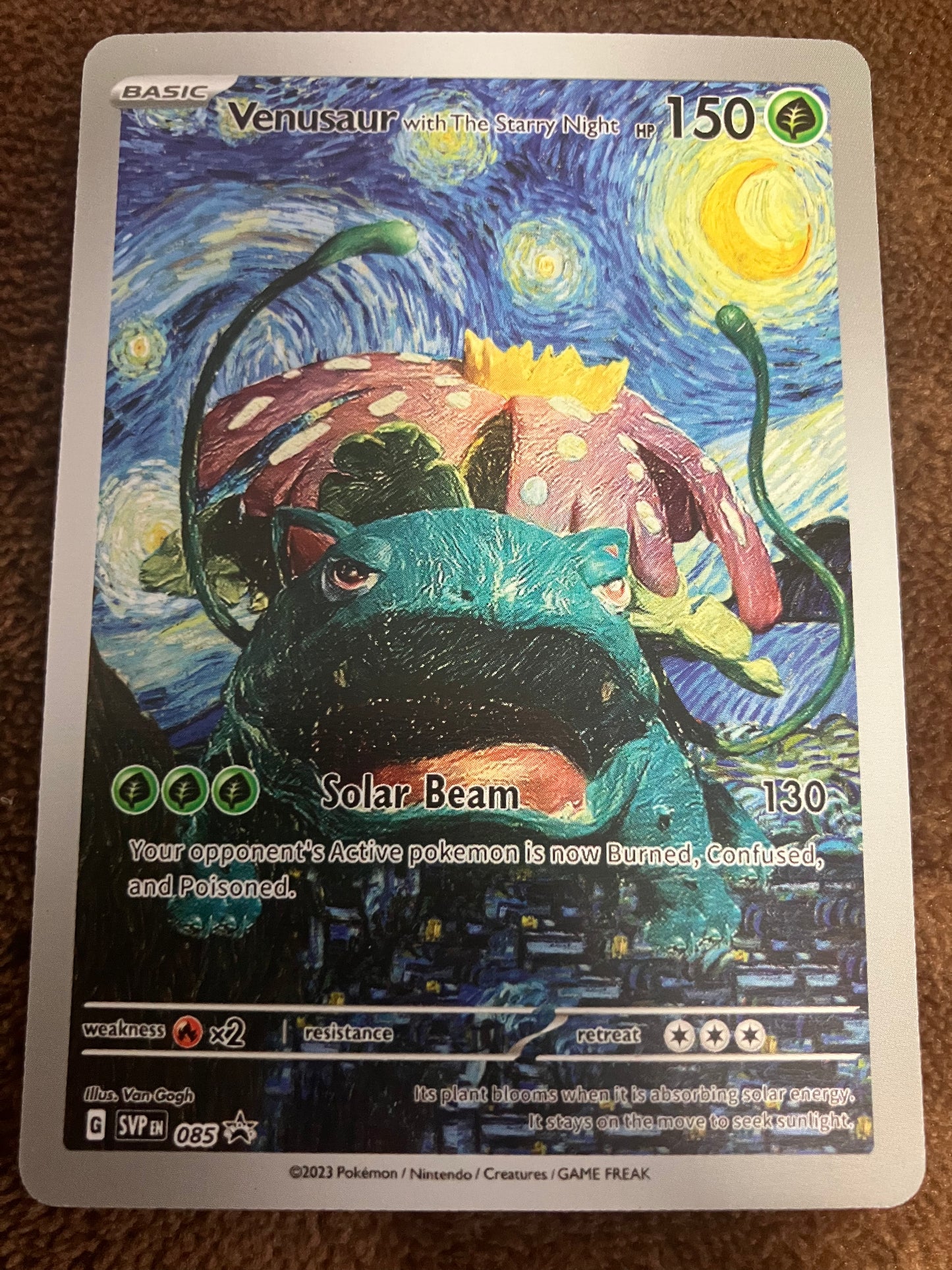 Gogh Pikachu Pokemon card