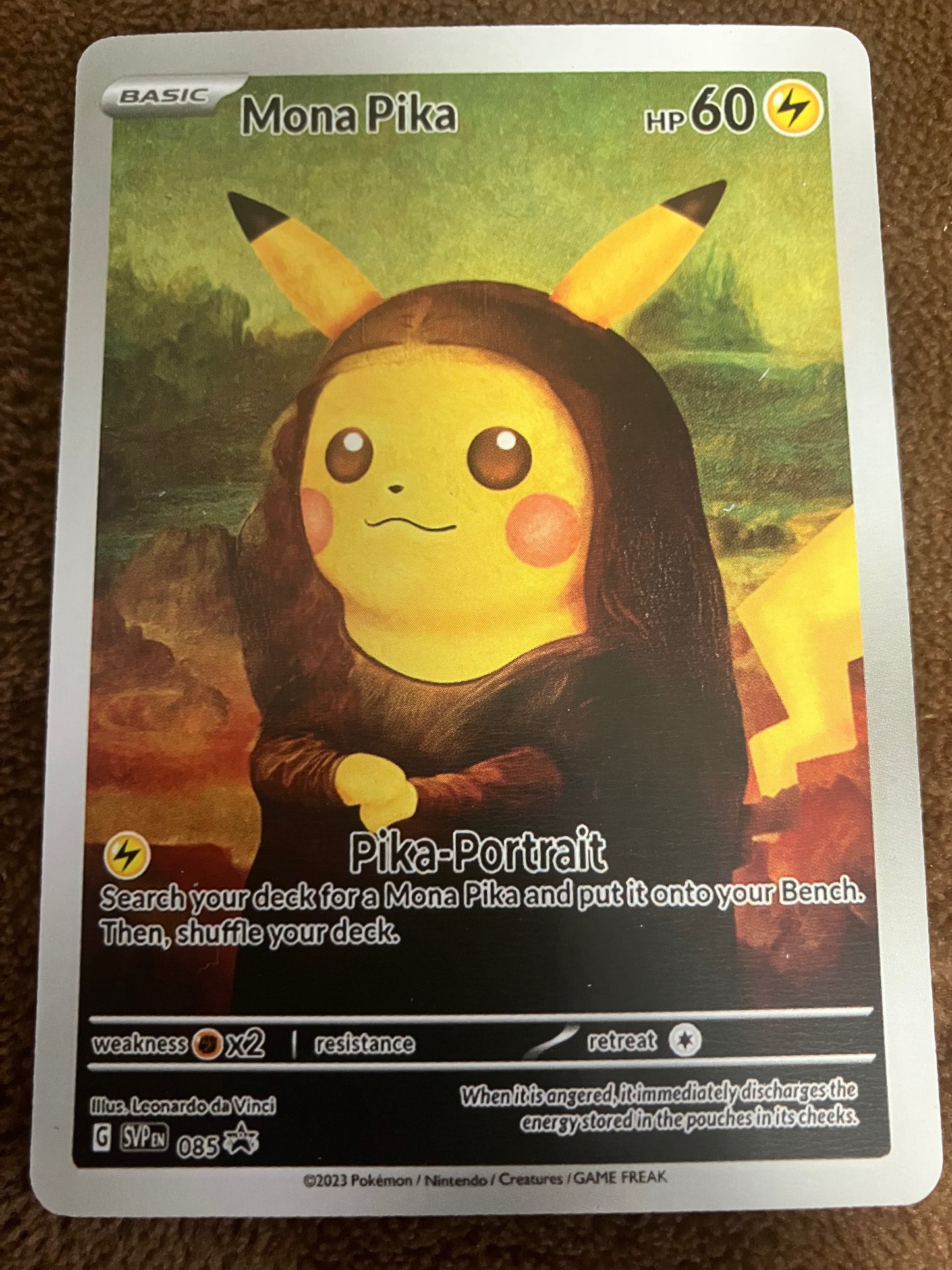 Gogh Pikachu Pokemon card