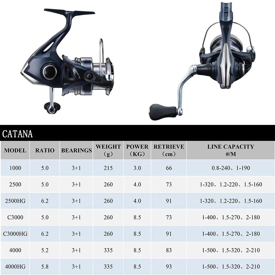 SHIMANO CATANA Spinning  Reel 日本国内送料無料